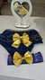 Conjunto Calcinha Bebê Tapa Fralda Azul e Dourado - Loja LaraLuc 