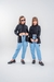 Conjunto Camile Preto e Azul - Doce Caju