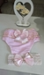 Conjunto Calcinha Bebê Tapa Fralda Rosa Claro - comprar online