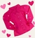 Camisa Love Manga Longa Pink