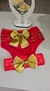 Conjunto Calcinha Bebê Tapa Fralda Vermelho e Dourado - comprar online