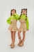 Conjunto Wendy Verde e Bege - Doce Caju