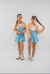Conjunto Wendy Azul e Laranja - Doce Caju na internet