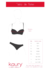 Conjunto de tul puntille y puntilla. Corpiño taza soft con push up y cola less. Art 8138
