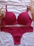 CONJUNTO DE MICROFIBRA Y PUNTILLA, CON CORPIÑO TAZA SOFT PUSH UP Y COLA LESS. ART 4790 - Kaury Mataderos
