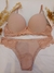 CONJUNTO DE ALGODÓN Y PUNTILLA, CON CORPIÑO CON TAZA SOFT PUSH UP Y VEDETINA. ART 8060 - tienda online