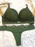 CONJUNTO DE PUNTILLA Y MICROFIBRA, CON CORPIÑO CON TAZA SOFT PUSH UP Y COLA LESS. ART 4030 - comprar online