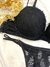 Imagen de Conjunto de tul puntille y puntilla. Corpiño taza soft con push up y cola less. Art 8138