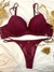 Conjunto de tul puntille y puntilla. Corpiño taza soft con push up y cola less. Art 8138 - tienda online