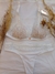 CONJUNTO DE PUNTILLA Y MICROFIBRA. CORPIÑO TRIANGULITO TAZA SOFT SIN PUSH UP Y COLA LESS. ART 8166 - Kaury Mataderos