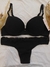 CONJUNTO DE ALGODÓN Y PUNTILLA, CON CORPIÑO TAZA SOFT PUSH UP Y COLA LESS. ART 8102 - tienda online
