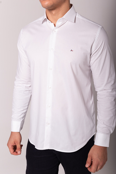 CAMISA ARAMIS SLIM MANGA LONGA TRICOLINE STRETCH - BRANCO