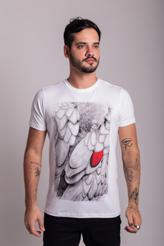 CAMISETA RED FEATHER WING - BRANCO