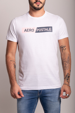 CAMISETA AEROPOSTALE EMBORRACHADO - BRANCO na internet