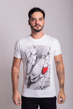 CAMISETA RED FEATHER WING - BRANCO na internet