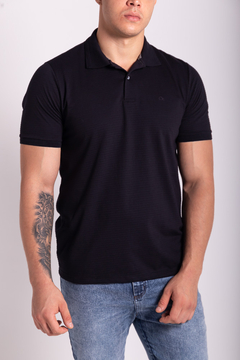 POLO OGOCHI CASUAL SLIM FK - PRETO na internet