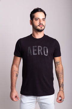 CAMISETA AEROPOSTALE PLATINUM - PRETO - LODZ STORE