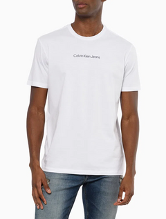 CAMISETA CALVIN KLEIN LOGO CENTRALIZADO - BRANCO