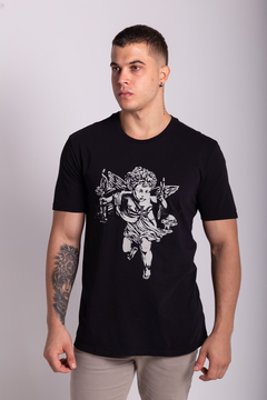 CAMISETA JOHN JOHN ANGEL DOWN - PRETO na internet