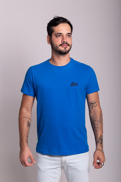 CAMISETA AEROPOSTALE PIMA BÁSICA - AZUL na internet