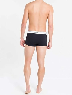 KIT 3 CUECAS CALVIN KLEIN LOW RISE TRUNK PRETO - comprar online