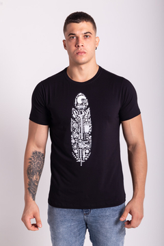 CAMISETA RED FEATHER BIKER - PRETO