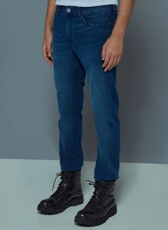 CALÇA JEANS JOHN JOHN SLIM CERCENO - AZUL MÉDIO - comprar online