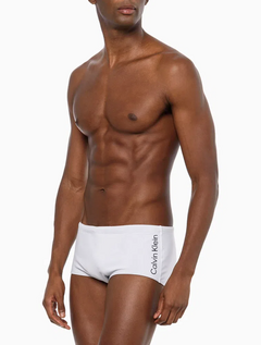 SUNGA CALVIN KLEIN TRUNK C/ SILK - BRANCO