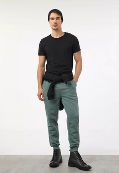 CALÇA MOLETOM JOHN JOHN NEW BASIC - VERDE CLARO na internet