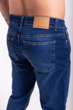 CALÇA JEANS AEROPOSTALE SLIM STRAIGHT - AZUL - comprar online