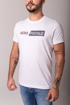 CAMISETA AEROPOSTALE EMBORRACHADO - BRANCO - LODZ STORE