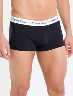 KIT 3 CUECAS CALVIN KLEIN LOW RISE TRUNK PRETO