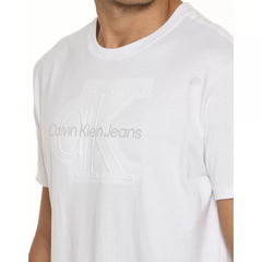 CAMISETA CALVIN KLEIN EMBOSSED - BRANCO - LODZ STORE