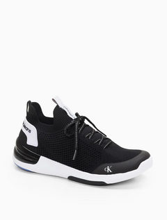 TENIS CALVIN KLEIN BAIXO AIR KNIT - PRETO - loja online