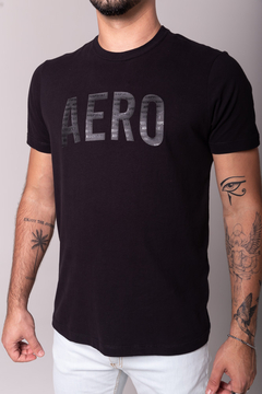 CAMISETA AEROPOSTALE PLATINUM - PRETO - loja online