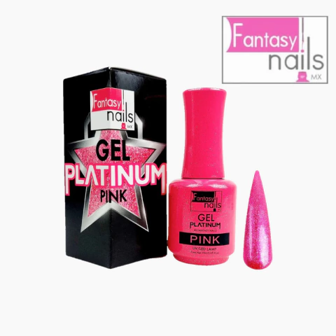 Gel Platinum Pink Fantasy Nails