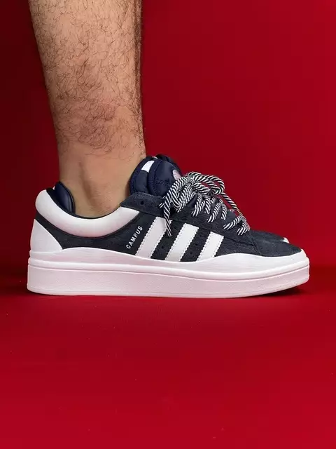 ADIDAS CAMPUS X BAD BUNNY - AZUL E BRANCO