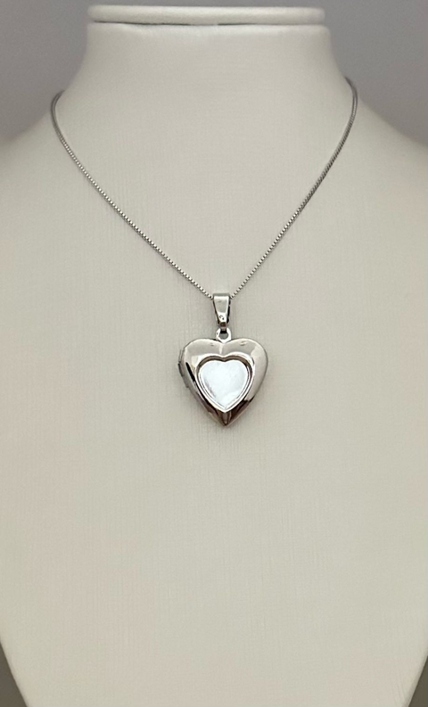 COLAR RELICÁRIO CORAÇÃO MACIÇO - comprar online