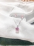 Conjunto coração rosa bebê