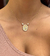 Colar Religioso Nossa Sra. das Graças cravejada Cristal Ouro - comprar online