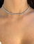 Choker Riviera Baguetes - Rodio Branco - comprar online