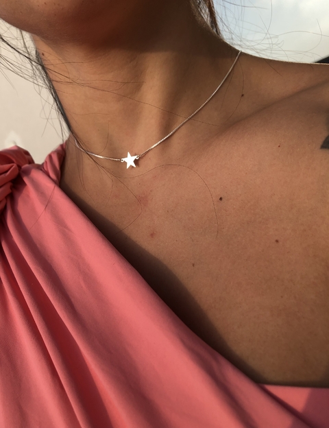 Gargantilha Estrela - Prata 925