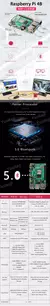 Raspberry Pi 4B RAM original 1G/2G/4G/8GB, Raspberry Pi 4 B, Bluetooth 4.2 BLE, en internet