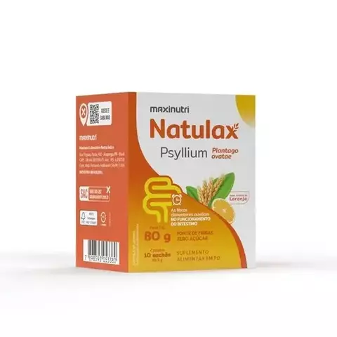 NATULAX PSYLLIUM LARANJA 10 ENV DE 8G MAXINUTRI