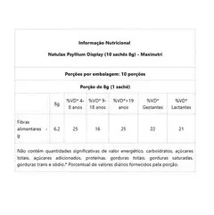 NATULAX PSYLLIUM LARANJA 10 ENV DE 8G MAXINUTRI - comprar online