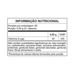 VITAMINA D3 60 CAPSULAS NUTRATA na internet