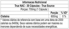 TRUE NAC 600MG 30 CAPS TRUE SOURCE na internet