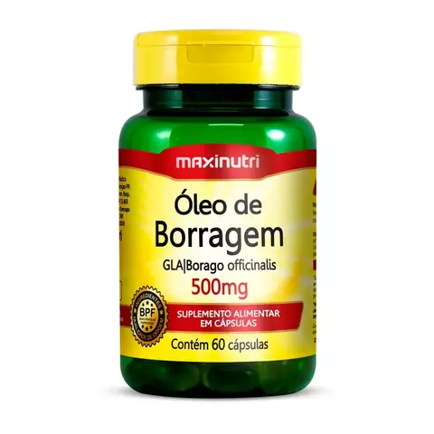 OLEO DE BORRAGEM 500MG 60 CAPS MAXINUTRI