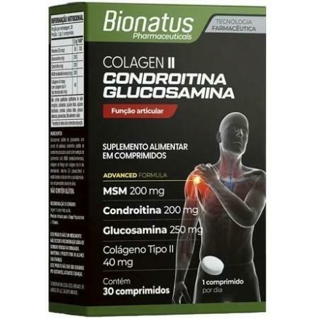 COLAGEN CONDROITINA GLUCOSAMINA 30 CAPS BIONATUS - comprar online