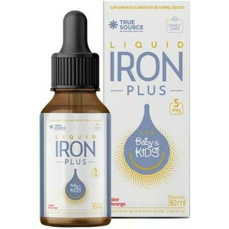 LIQUID IRON PLUS FOR BABY & KIDS SABOR MORANGO 30ML TRUE SOURCE - comprar online